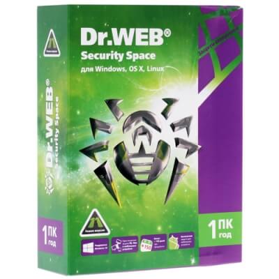 Антивирус Dr.Web Security Space на 36 мес., 2 ПК, продление лицензии