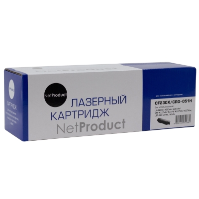 Тонер картридж NetProduct [CF230X | 051H] для HP LJ Pro M203 | MFP M227 | LBP162dw | MF 264dw | 267dw, 4K | [качественный дубликат]