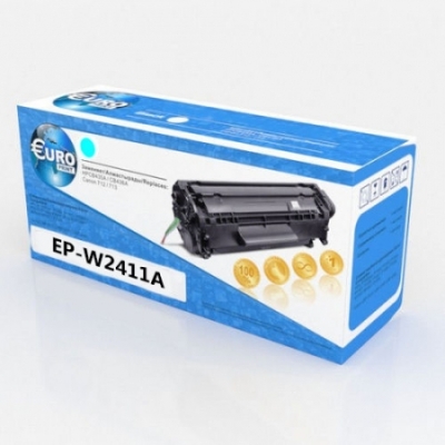 Картридж HP W2411A [№216A] с чипом Cyan [0,85K] Euro Print | [качественный дубликат]