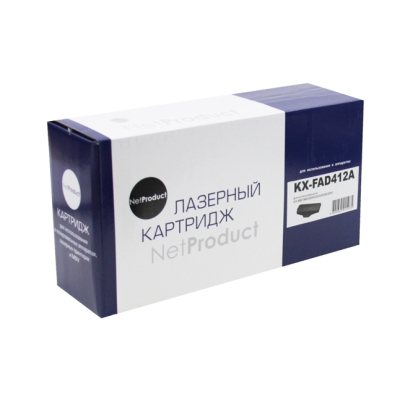 Drum | Драм картридж NetProduct [KX-FAD412A] для Panasonic KX-MB1900 | 2000 | 2020 | 2030 | 2051, 10K | [качественный дубликат]