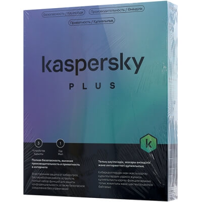 Антивирус Kaspersky Plus Kazakhstan Edition. 3-Device 1 year Base Download Pack [1 год на 3 ПК]