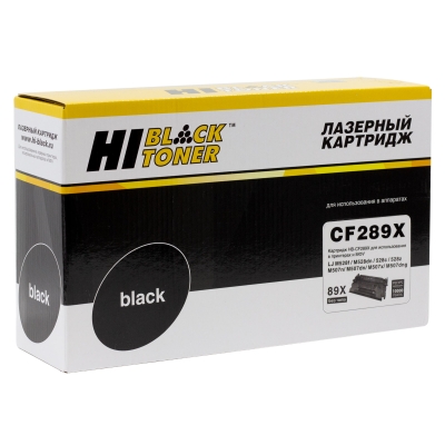 Картридж Hi-Black [CF289X] для HP LaserJet Enterprise M507dn | M507x | Flow M528z | MFP, 10K [без чипа] | [качественный дубликат]