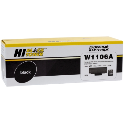 Картридж Hi-Black [W1106A] для HP Laser 107a | 107r |  | MFP135a | 135r | 135w | 137, 1K [с чипом] | [качественный дубликат]