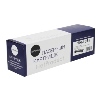 Тонер картридж NetProduct [TN 1075] для Brother HL-1010R | 1112R | DCP-1510R | MFC-1810R, 1K | [качественный дубликат]