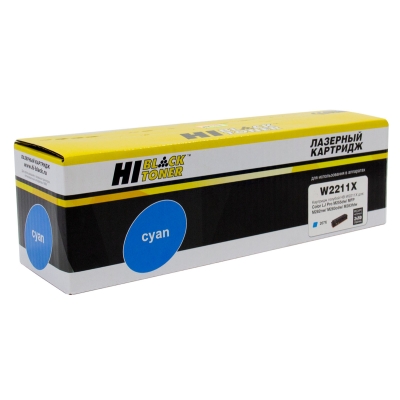 Картридж Hi-Black [W2211X] для HP CLJ Pro M255dw | MFP M282nw | M283fdn, C, 2,45K, без чипа | [качественный дубликат]