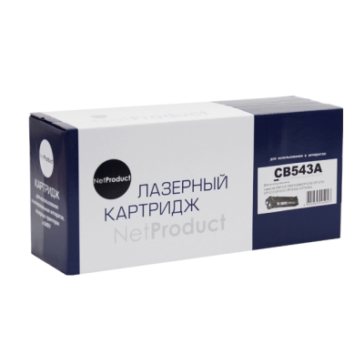 Картридж NetProduct [CB543A] для HP CLJ CM1300 | CM1312 | CP1210 | CP1215, M, 1,5K | [качественный дубликат]