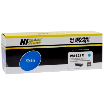 Картридж Hi-Black [W2121X] для HP CLJ Enterprise M554dn | 555DN | 555x | 578f | 578DN, C, 10K, б | ч | [качественный дубликат]