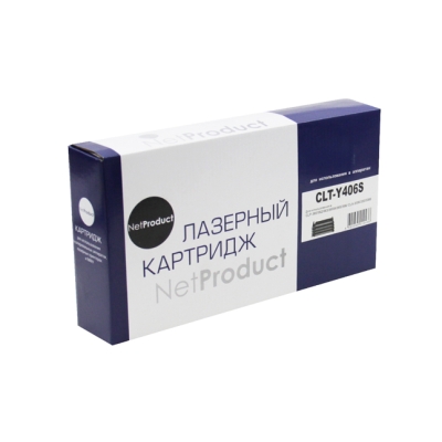 Тонер картридж NetProduct [CLT-Y406S] для Samsung CLP-360 | 365 | 368 | CLX-3300 | 3305, Y, 1K | [качественный дубликат]