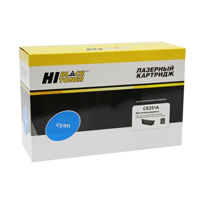 Картридж Hi-Black [CE251A] для HP CLJ CP3525 | CM3530, Восстановленный, C, 7K | [качественный дубликат]