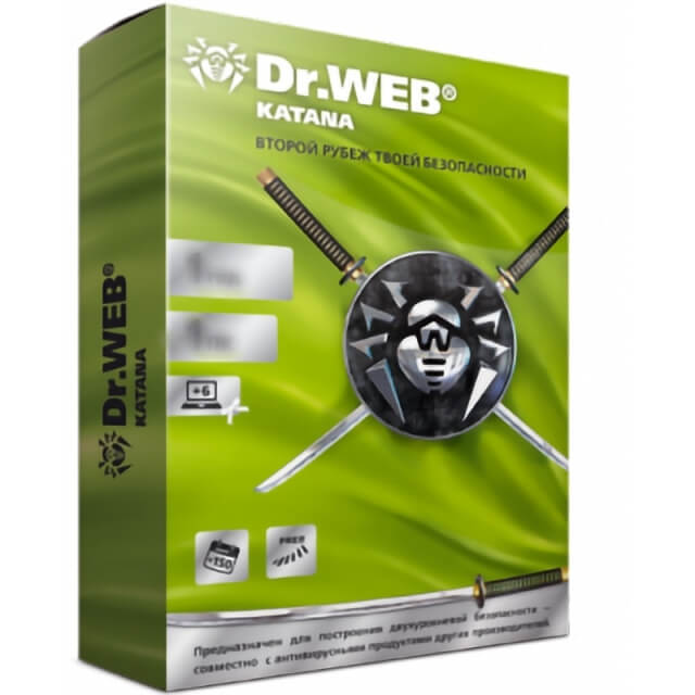 Антивирус Dr.Web Katana на 12 мес., 3 ПК, продление лицензии