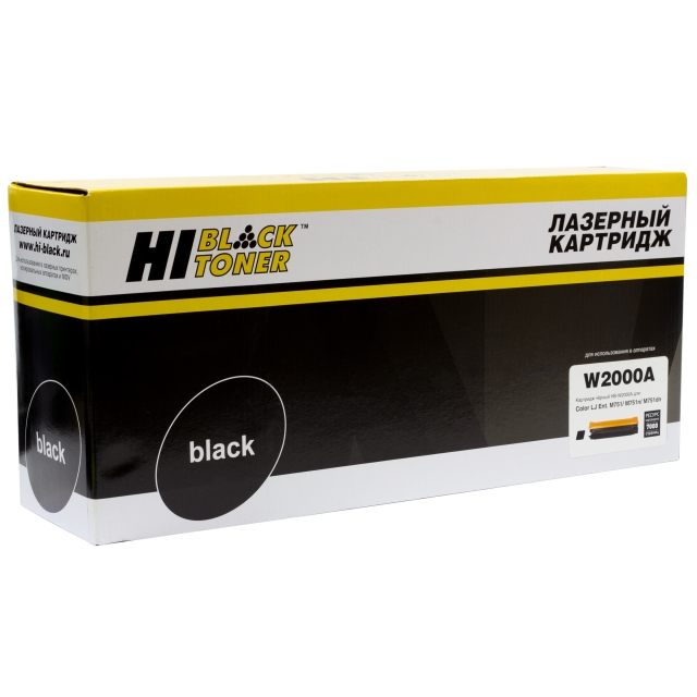 Тонер картридж Hi-Black [W2000A] для HP CLJ Enterprise M751 | M751n | dn, №658A, Восстанов., Bk, 7К | [качественный дубликат]