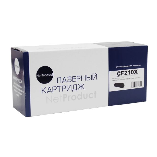 Картридж NetProduct [CF210X] для HP CLJ Pro 200 M251 | MFPM276, №131X, Bk, 2,4K | [качественный дубликат]