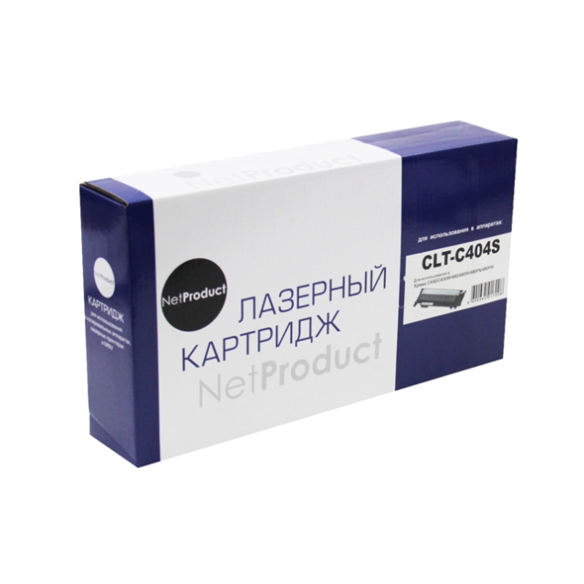 Тонер картридж NetProduct [CLT-C404S] для Samsung Xpress C430 | C430W | 480 | W | FN, C, 1K | [качественный дубликат]