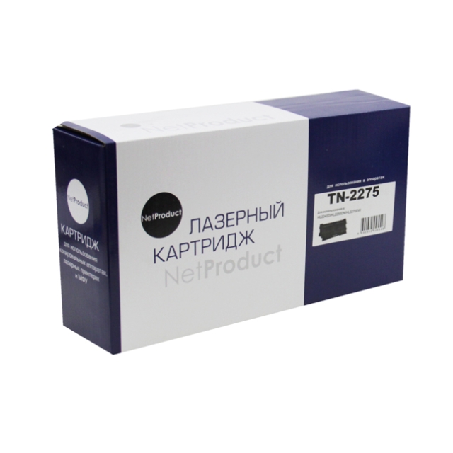 Тонер картридж NetProduct [TN 2275] для Brother HL-2240R | 2240DR | 2250DNR | DCP-7060DR, 2,6K | [качественный дубликат]