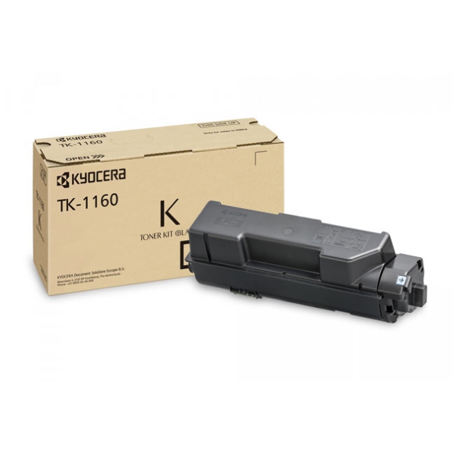 Тонер картридж TK-1160 для Kyocera ECOSYS P2040dn | P2040dw, 7,2К | [оригинал] 1T02RY0NL0