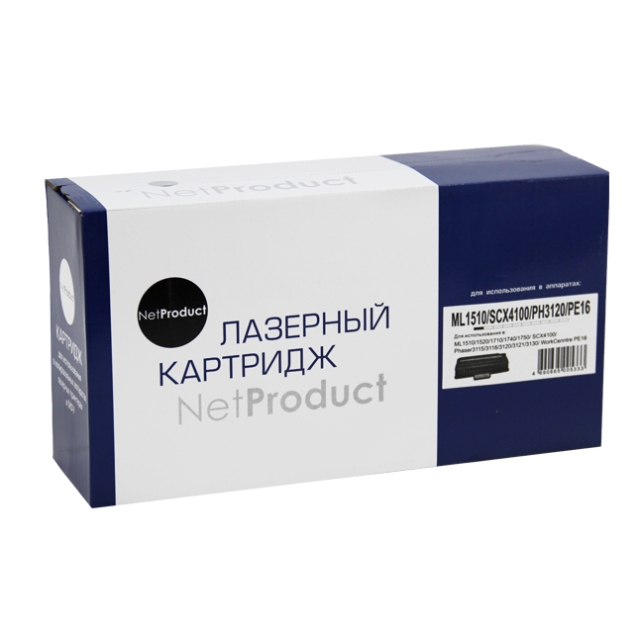 Картридж NetProduct [ML-1710D3] для Samsung ML-1510 | 1710 | Xerox Ph3120 | PE16, Универс., 3K | [качественный дубликат]