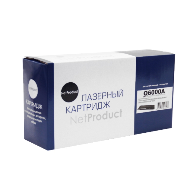 Картридж NetProduct [Q6000A] для HP CLJ 1600 | 2600 | 2605, Восстановленный, Bk, 2,5K | [качественный дубликат]