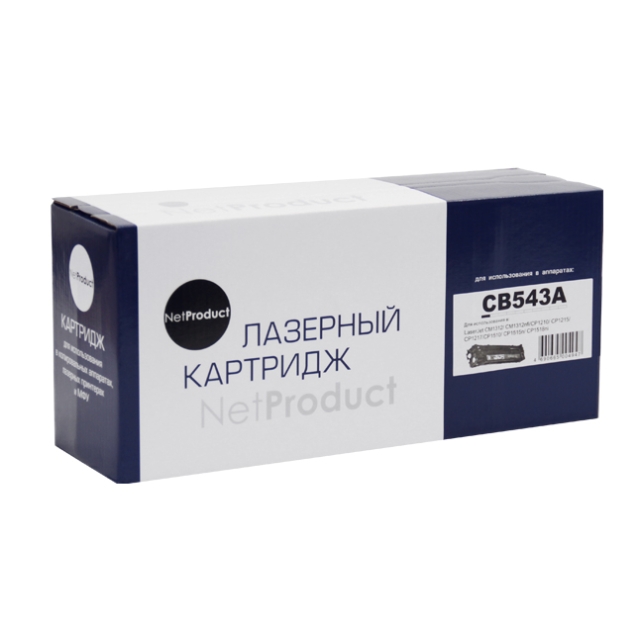 Картридж NetProduct [CB543A] для HP CLJ CM1300 | CM1312 | CP1210 | CP1215, M, 1,5K | [качественный дубликат]