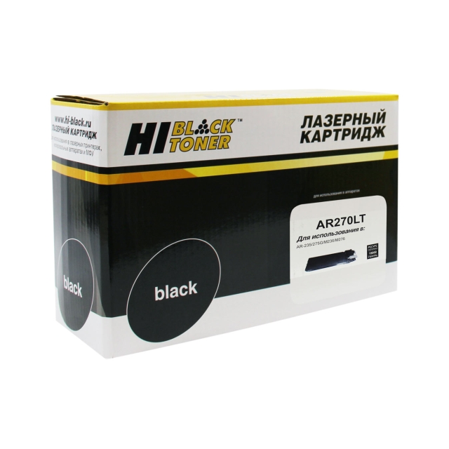 Тонер картридж Hi-Black [AR270LT] для Sharp AR-235 | 275G | M236 | M276, 15К | [качественный дубликат]