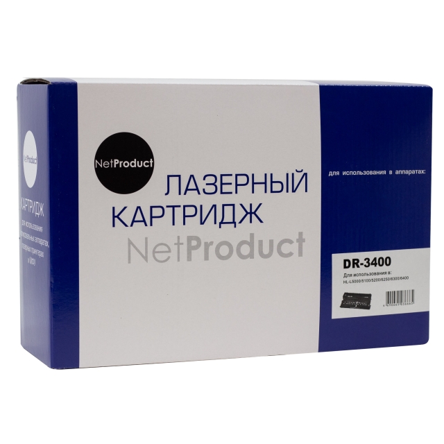 Drum | Драм картридж NetProduct [DR-3400] для Brother HL-L5000 | 5100 | 5200 | 6250 | 6300 | 6400, 30K | [качественный дубликат]